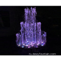 На открытом воздухе садовая музыка танцую воду фонтан со светодиодом
